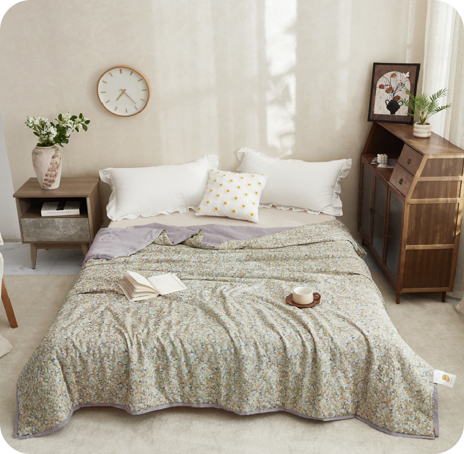 雙層有氧棉夏被-莫奈花園 TQ-B129