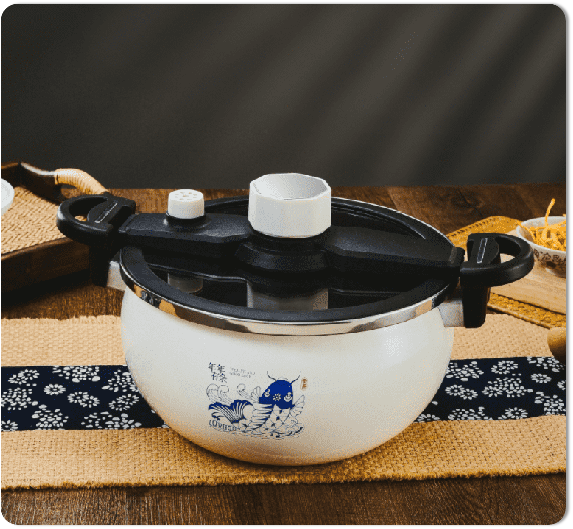 悅禮·琺瑯微壓鍋LH-TG22       